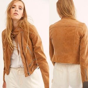 Free people Fenix Leather Jacket
